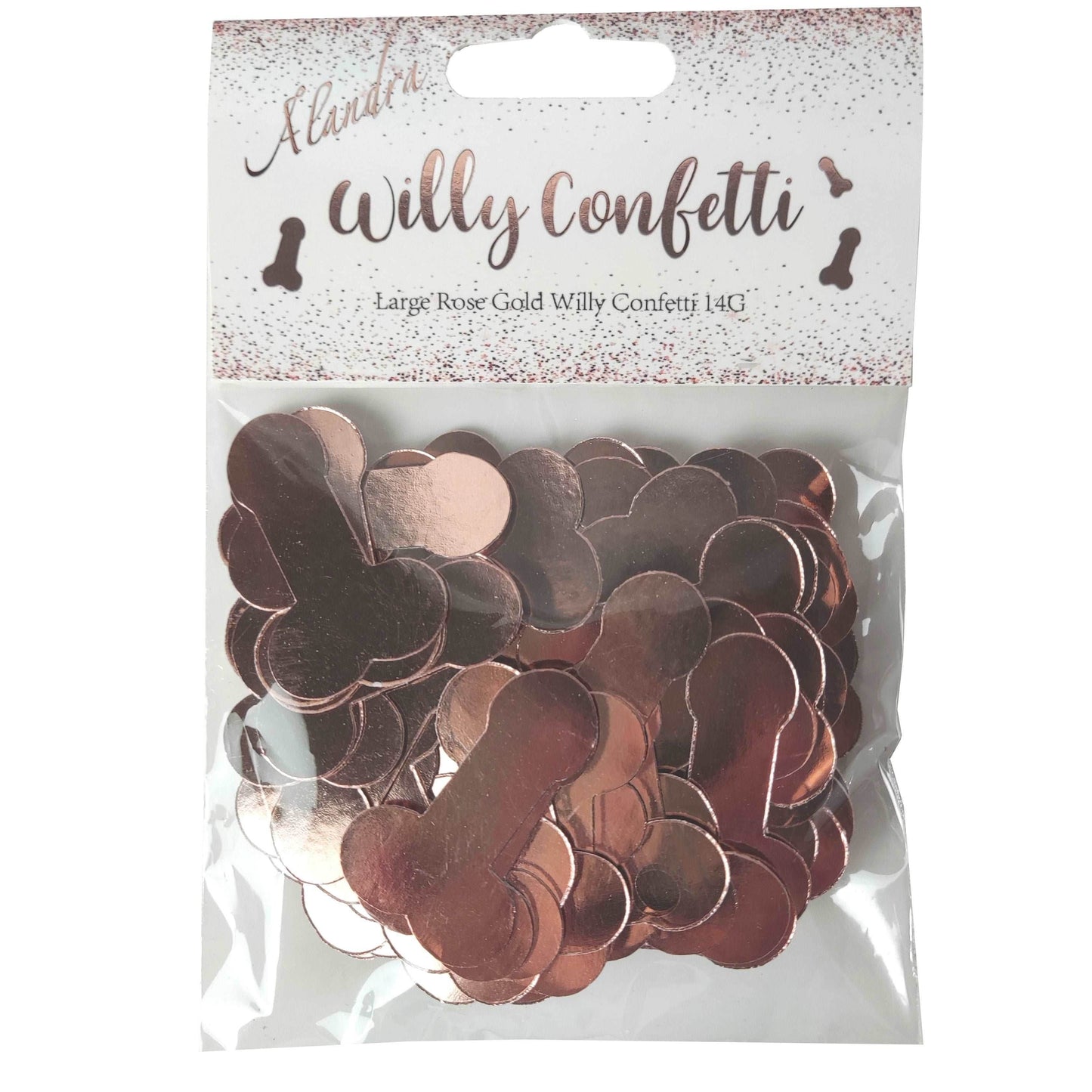 Rose Gold Willy Confetti - Eternity Party Express