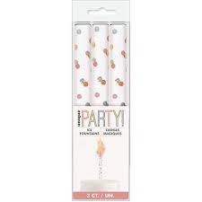 Rose Gold Glitz Ice Fountain - Eternity Party Express