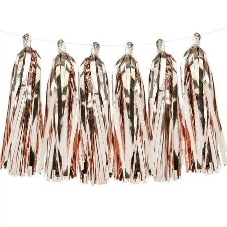 Rose Gold Foil Tassel Garland - Eternity Party Express