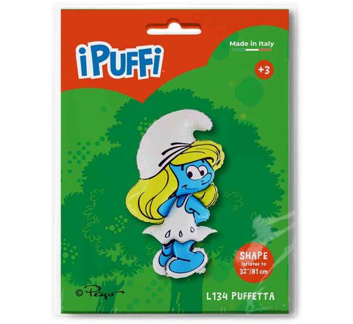 Smurfette Foil Balloon - Eternity Party Express