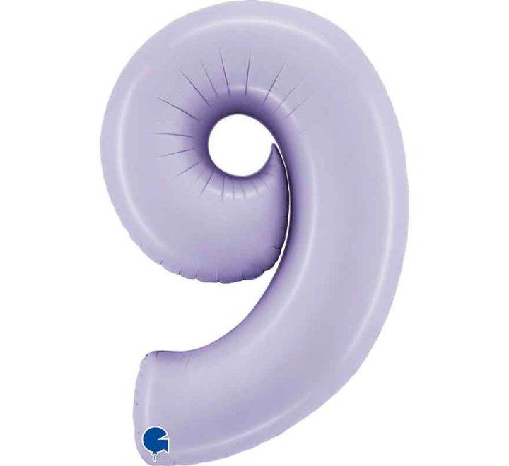 Satin Lilac Giant Helium Numbers - Eternity Party Express