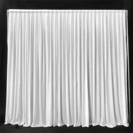 White Pleated Backdrop - Eternity Party Express