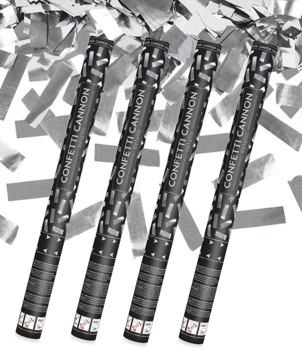 Silver Confetti Cannon - Eternity Party Express