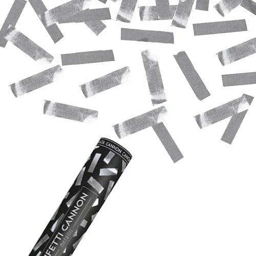 Silver Confetti Cannon - Eternity Party Express