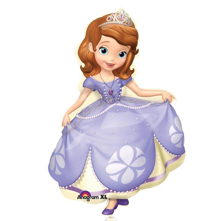 Sofia the First Shaped Foil Balloon - Eternity Party Express