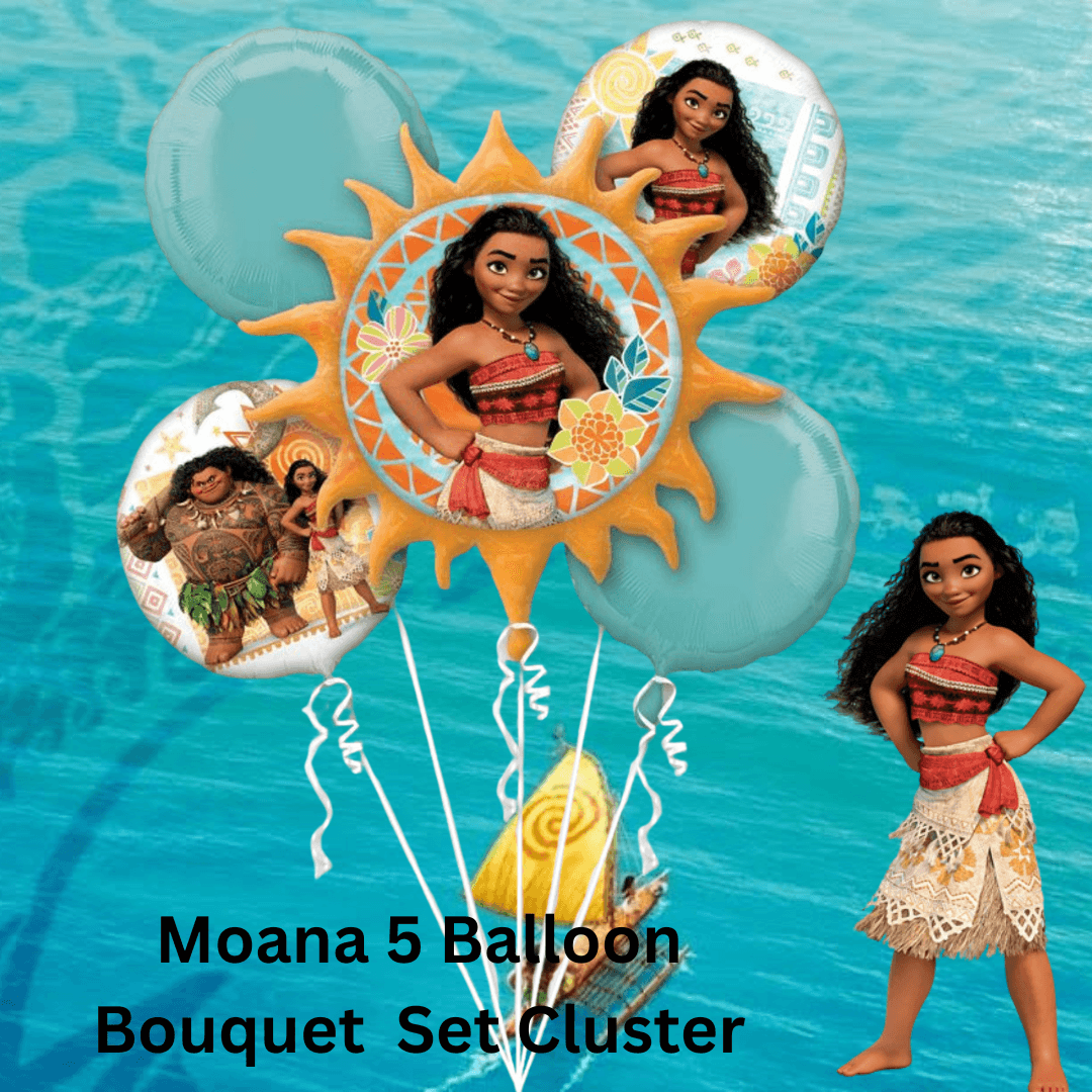 Moana Balloon Bouquet - Eternity Party Express