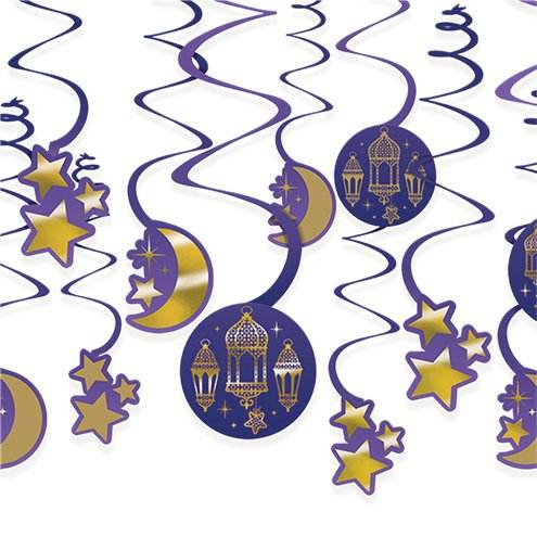 Eid Swirl Decorations - Eternity Party Express