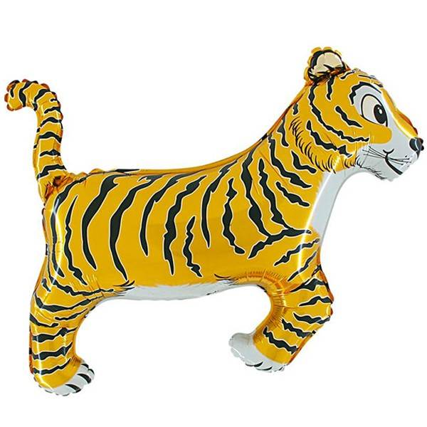 Tiger Shaped Foil Balloon - Eternity Party Express