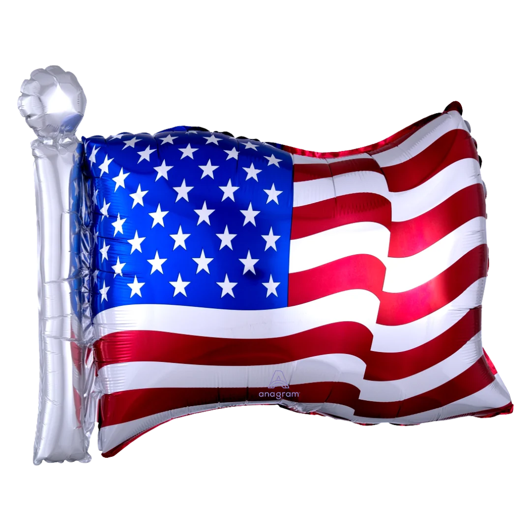 USA Flag Shaped Foil Balloon