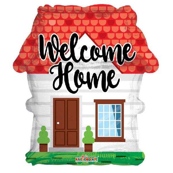 Welcome Home House Shape 18 Inch Foil Balloon - Eternity Party Express