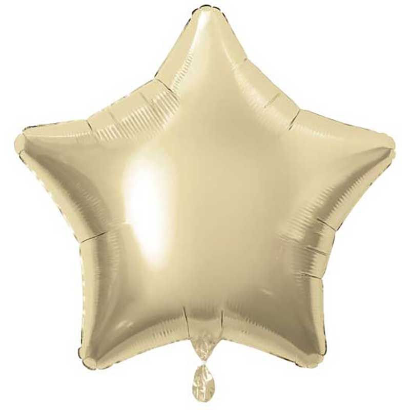 White Gold Foil Star Balloon