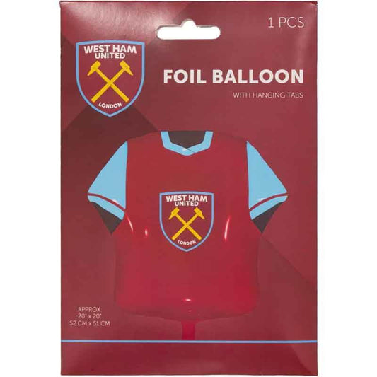 West Ham United FC Jersey Shaped Foil Balloon - Eternity Party Express