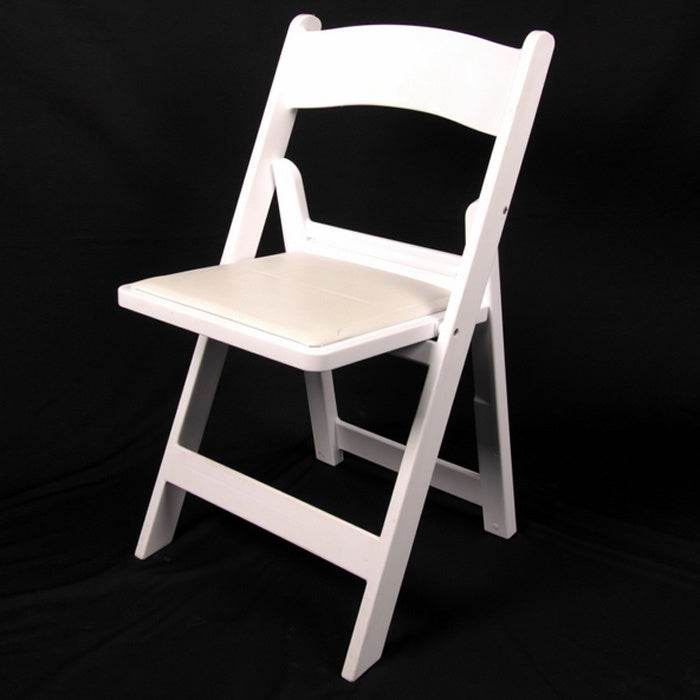 White Resin Fold Up Chair HIRE ONLY NOT FOR SALE - Eternity Party Express