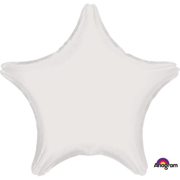 White Foil Star Balloon