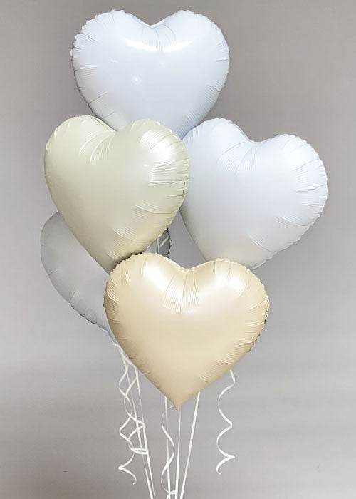 Satin Cream Heart - Eternity Party Express