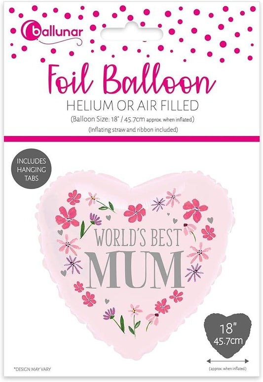 Worlds Best Mum Foil Balloon - Eternity Party Express