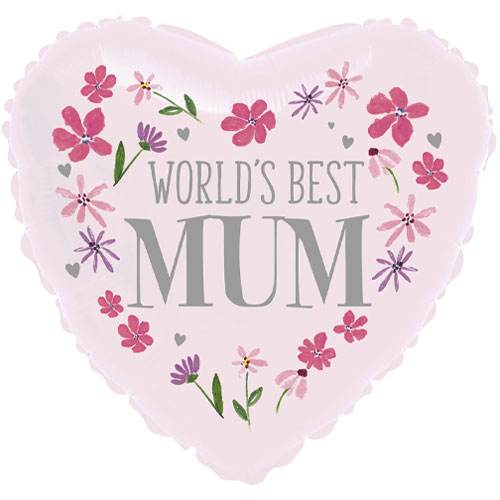 Worlds Best Mum Foil Balloon - Eternity Party Express