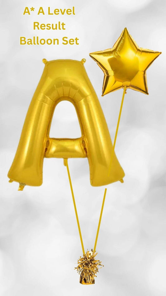 A* A Level Result Balloon Set - Eternity Party Express