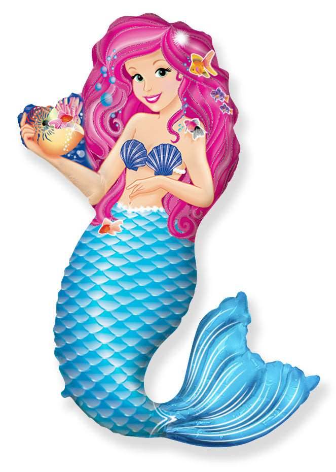Zoe Mermaid Shape Balloons - Eternity Party Express