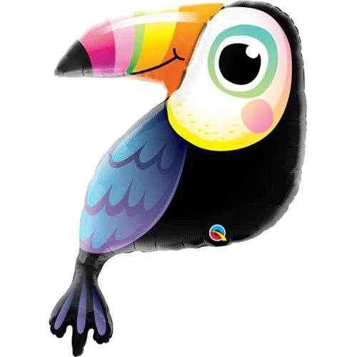 Colourful Toucan Shaped Foil Balloon