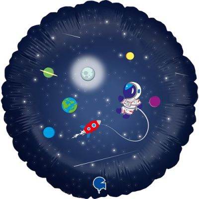 Space Birthday Foil Balloon - Eternity Party Express