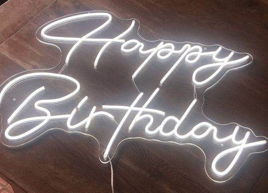 Led Happy Birthday Sign HIRE ONLY NOT FOR SALE - Eternity Party Express