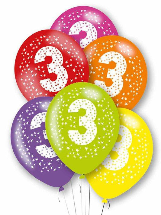 Age 3 Rainbow Balloons - Eternity Party Express