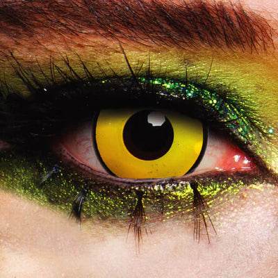 Mal Chick Yellow UV Contact Lenses - Eternity Party Express