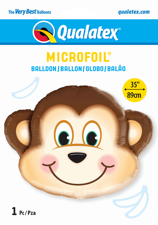 Monkey Head Shaped Foil Balloon