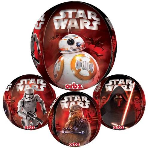 Star Wars: The Force Awakens themed orbz balloon - Eternity Party Express