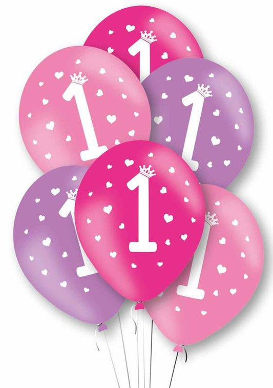 Age 1st Pink Balloons - Eternity Party Express