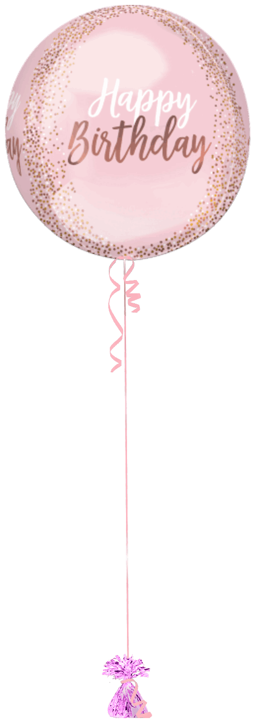 Blush Birthday Orbz - Eternity Party Express