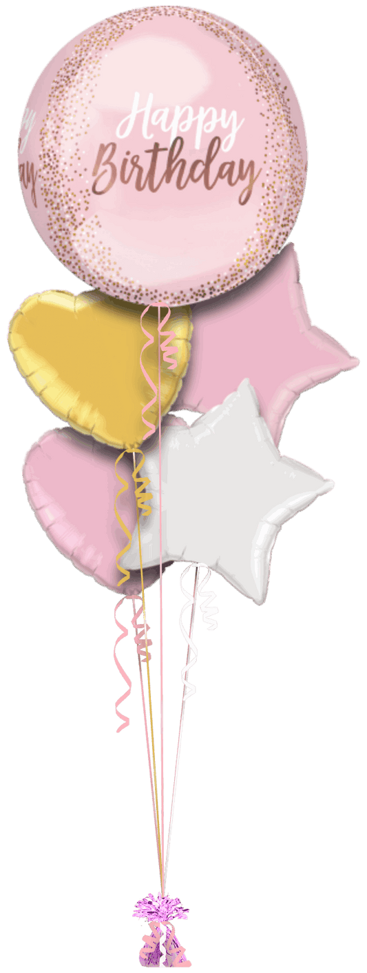 Blush Birthday Orbz - Eternity Party Express