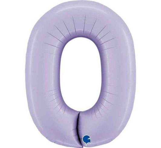 Satin Lilac Giant Helium Numbers