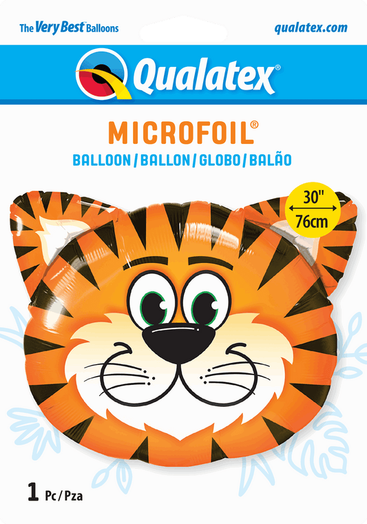 Tiger Head Shaped Foil Balloon