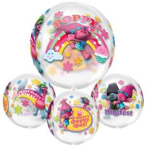 Trolls See-Thru Orbz balloon - Eternity Party Express