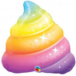 Rainbow Poo Shape Balloon - Eternity Party Express