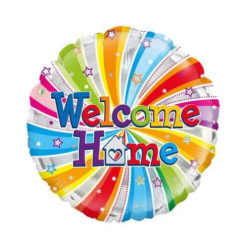 Welcome Home Swirl 18 Inch Foil Balloon - Eternity Party Express