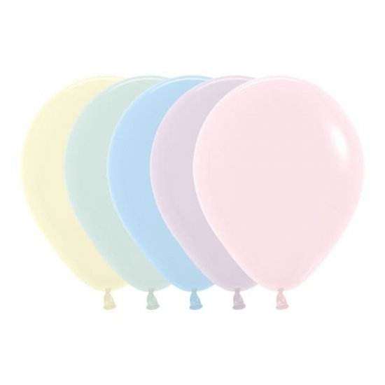 Plain Pastel Matte 12" Latex Balloons - Eternity Party Express