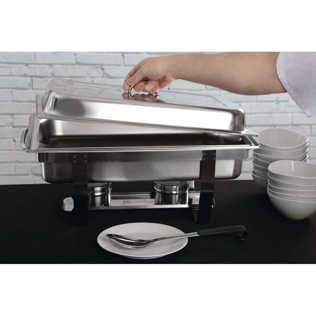 Olympia Milan Chafing HIRE ONLY NOT FOR SALE