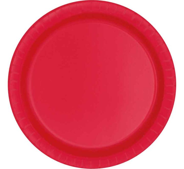 Red Plates 22cm
