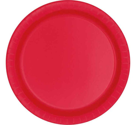 Red Plates 22cm