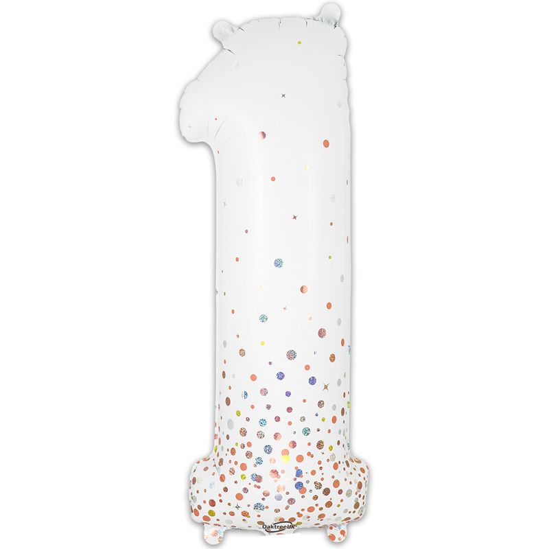 Sparkling Fizz Holographic Rose Gold Giant Helium Balloons