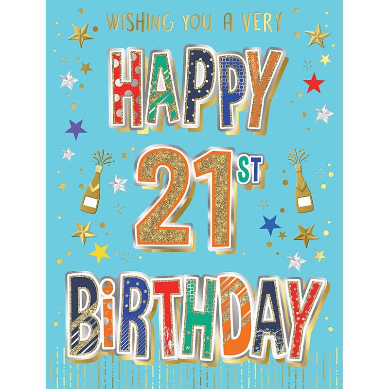 21st Greeting Card