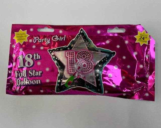 24 Inch 18th Foil Balloon