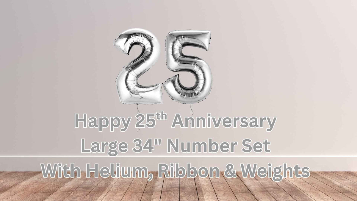 Elevate Your Celebration with 25th Anniversary Number Balloons