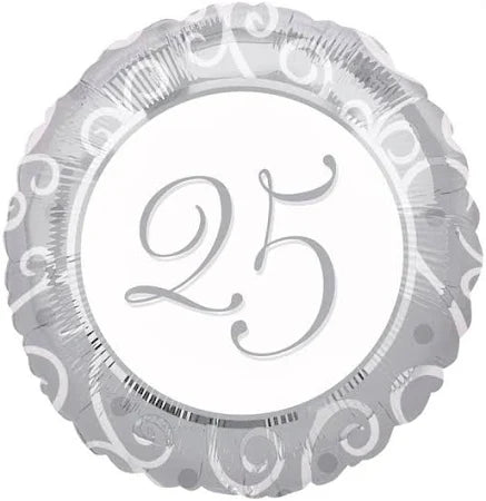 25th Foil Balloon