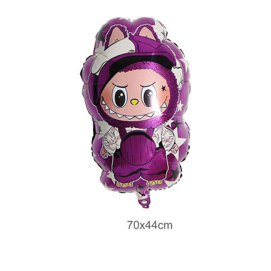 Labubu Purple Body Foil Balloon