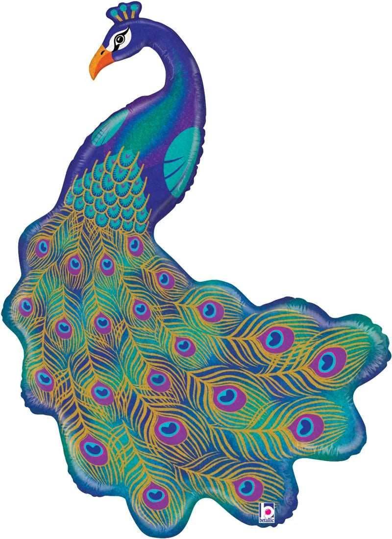 Glitter Peacock Shape Balloon - Eternity Party Express
