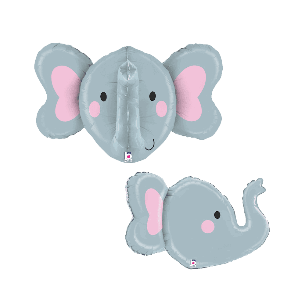 3D Elephant Head Shaped Foil Balloon - Eternity Party Express